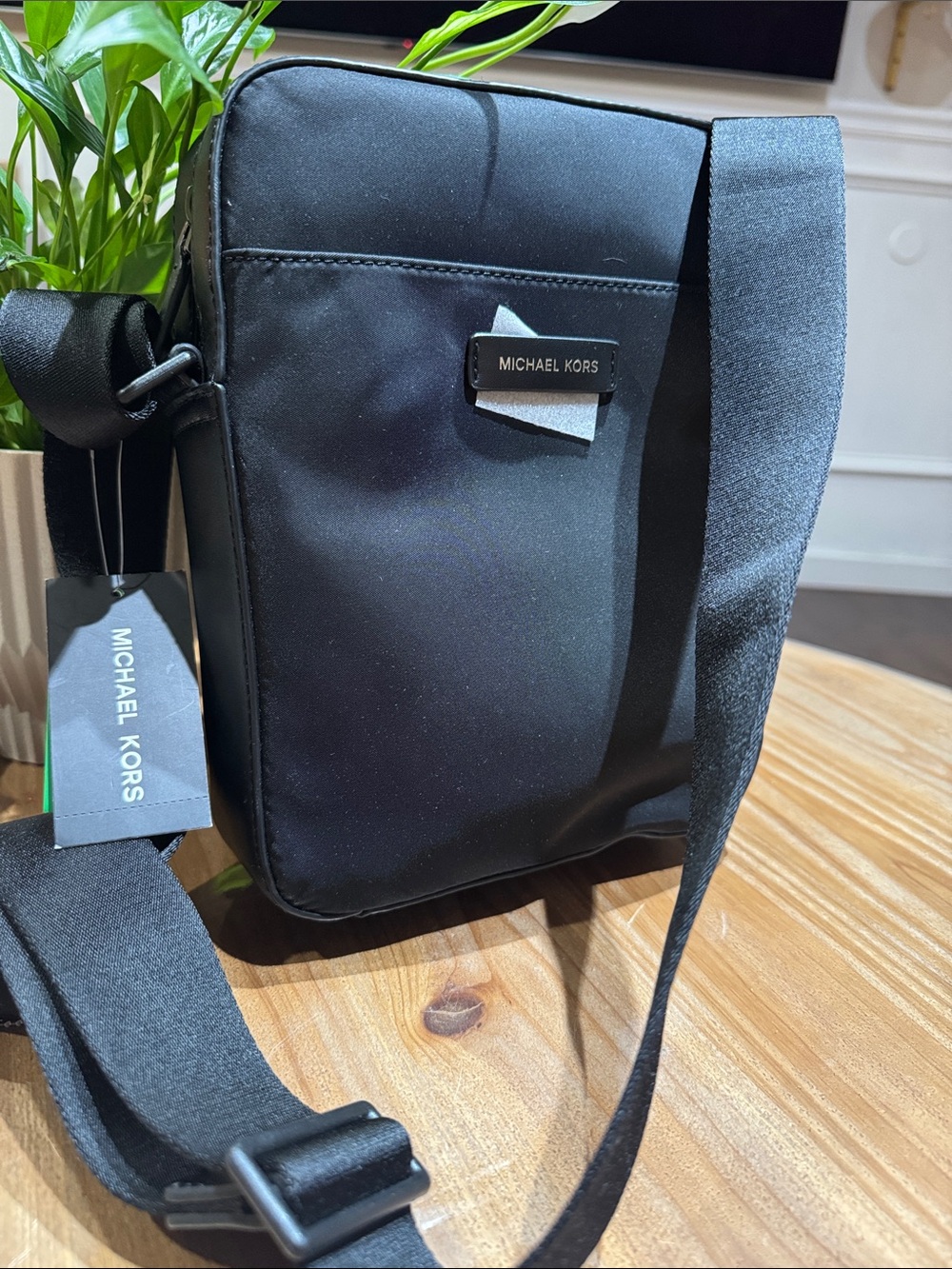 Michael Kors Black Nylon Messenger Crossbody